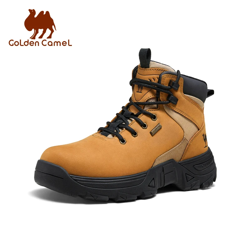 GOLDEN CAMEL Hiking Shoes for Men's Winter Boots Thick-soled Anti-collision Waterproof Outdoor Hiking Desert Boots Men 2024 New