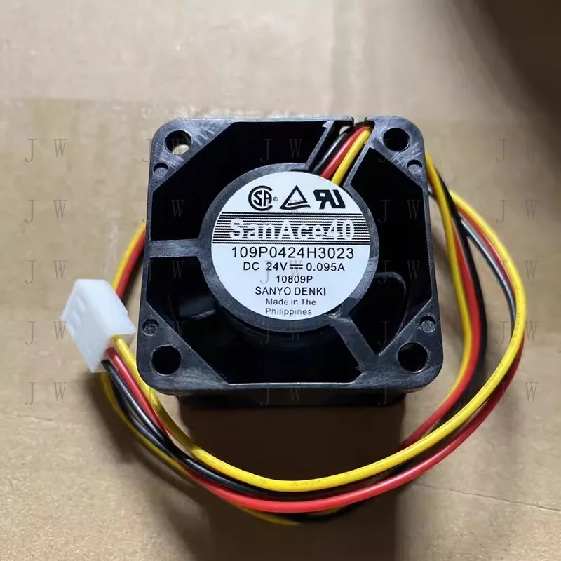 DDW  FOR Sanyo 109P0424H3023 DC24V 0.095A 40*40*28MM 3-Pin Server Cooling Fan