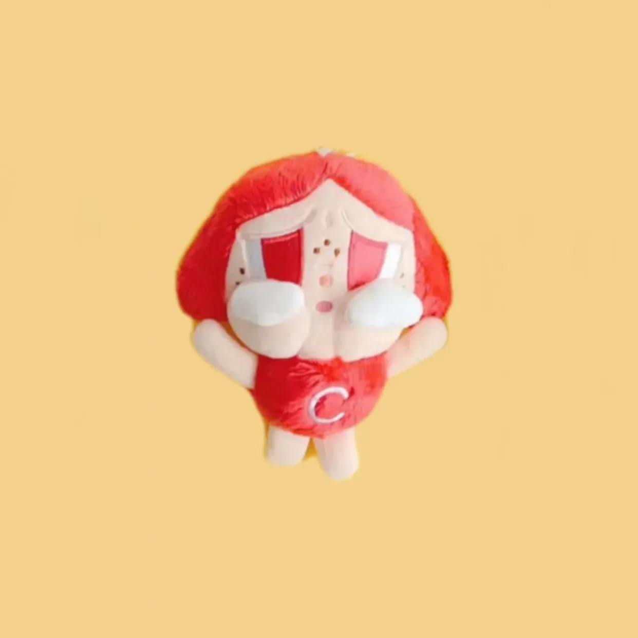 Mignon Doodle fille poupée en peluche pendentif porte-clés figurine d'action Kawaii mignon en peluche poupée ornements Collection bureau affichage cadeau jouet