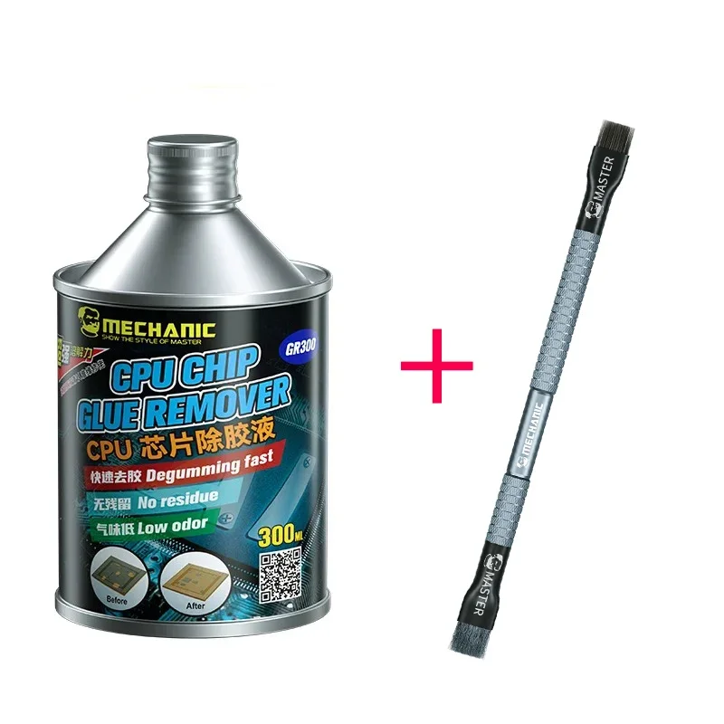 GR300 MECHANIC CPU IC Chip Glue Removal Liquid Mobile Phone Motherboard Black Glue Dissolving Cleaning Glue Removal Tool