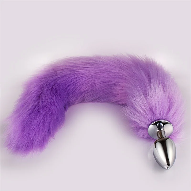 Kobiety Cosplay Sex Toy of Leather Fox Half Cat Mask Metal Anus Butt Plug Tail Anal Plug for Sexy Adult Mask Game Exotic Accessory