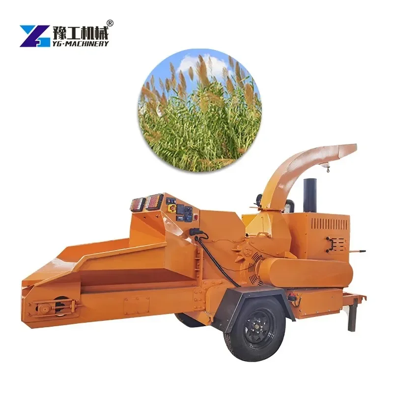 China High Quality Mobile Wood Crusher Diesel Branch Garden Shredder Wood Chipper Machines Factory For Sale