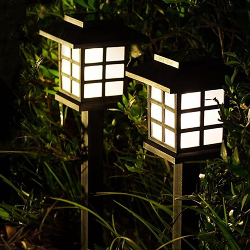 

2 PCS LED Solar Pathway Lawn Lights ABS Outdoor Waterproof Solar Lamp For Garden/Landscape