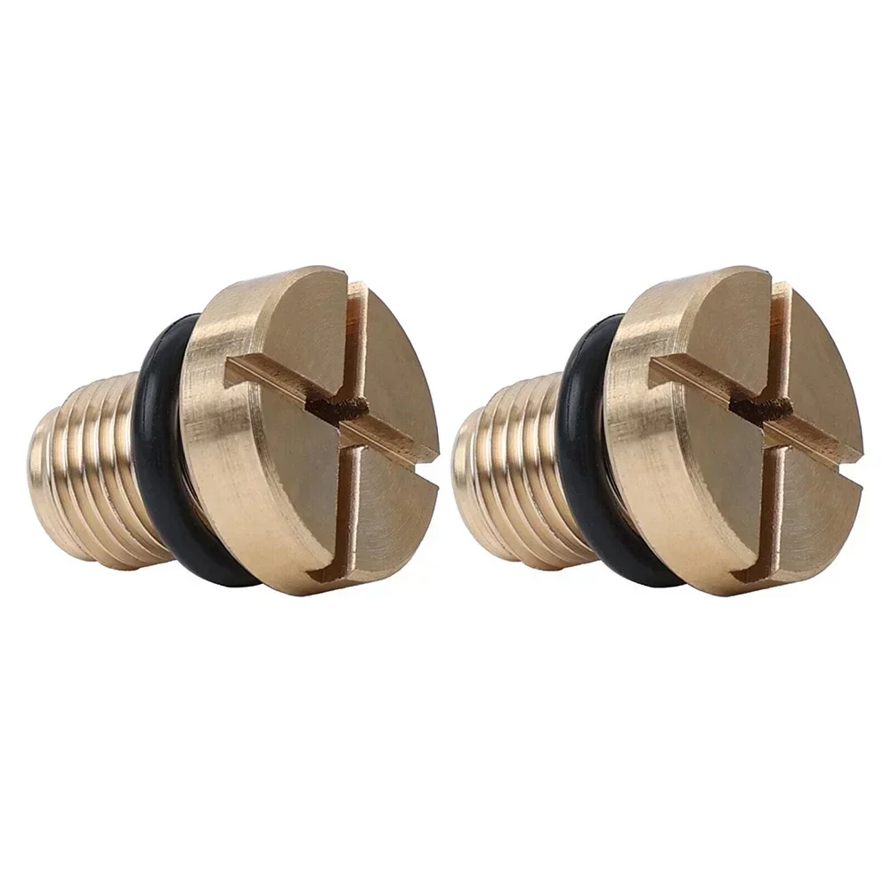 Exquisite Easily Installation Elegant Design Radiator Screw Screw O-ring Copper Gold Replacement Tool 17111712788