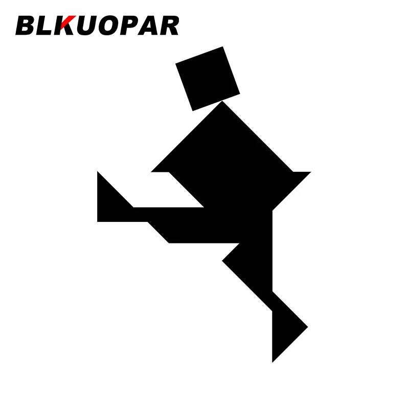 BLKUOPAR Cardboard Man Decals Vinyl Car Stickers Campervan Car Assessoires Waterproof Scratch-Proof Sunscreen Funny Decoration