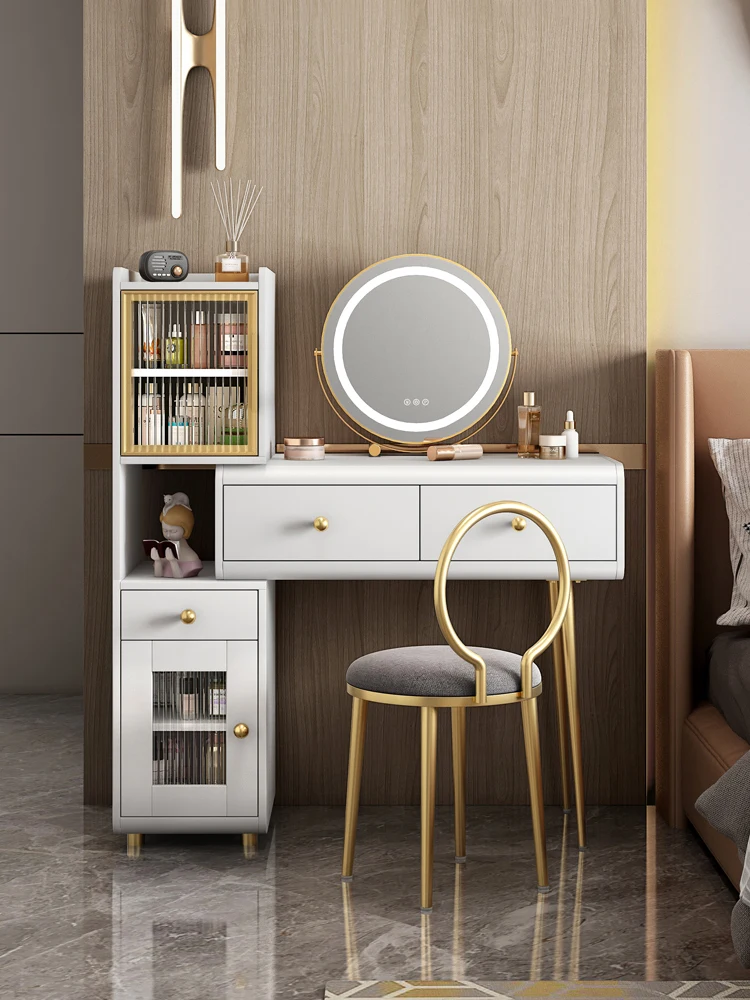 Dressing table, simple and large, with integrated storage and storage, master bedroom table