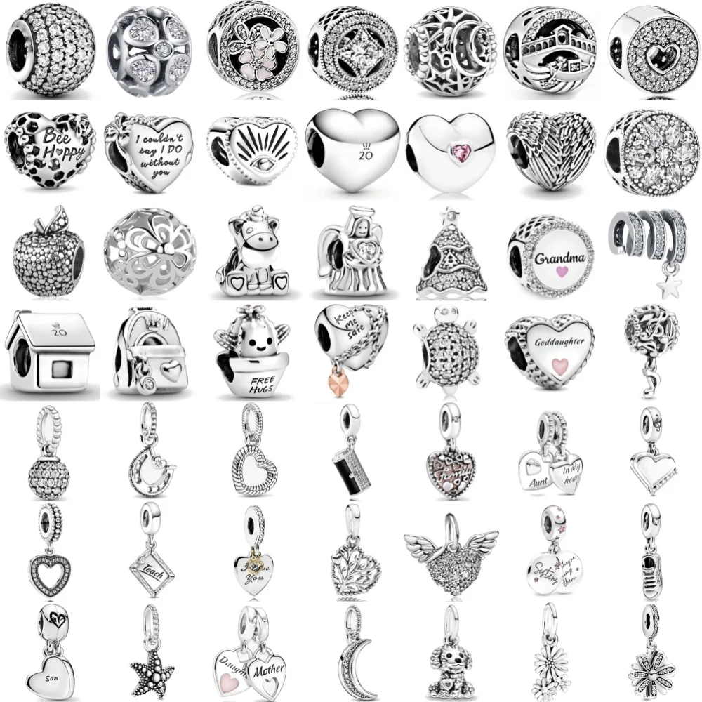 2025Hot Selling 925 Silver Backpack,Turtle Bead Moon,Daisy Pendant Suitable for European Original Bracelet DIY Exquisite Jewelry