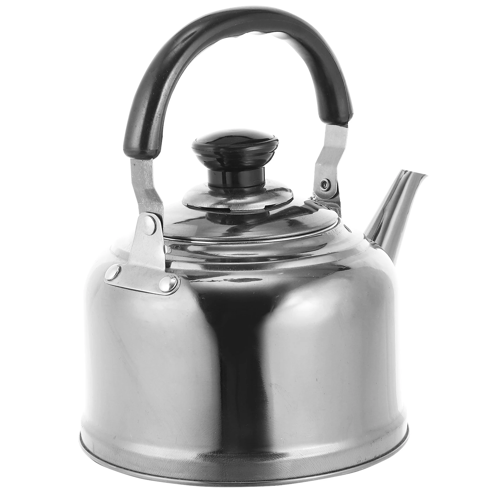 

Stainless Steel Tea Kettle Anti-Scald Handle Large Capacity 1.5L Water Heating Pot Portable Camping Whistling Kettle Corrosion