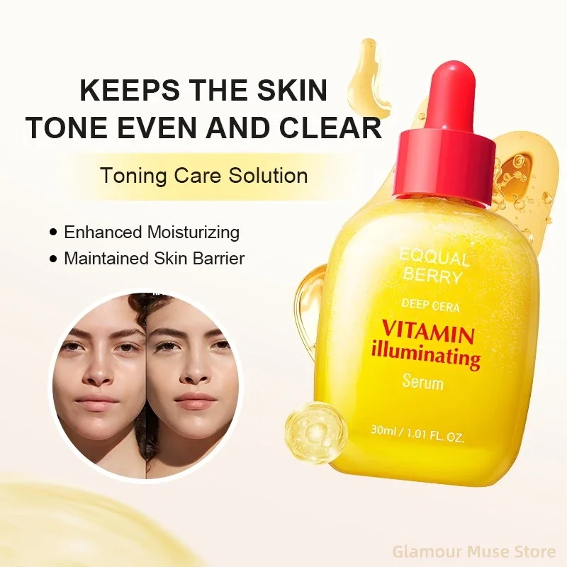 Sérum Iluminador de Vitamina para Cuidados com a Pele Coreana, Niacinamida 4%, Ácido Hialurônico, Sérum Facial Clareador de Vitamina C para Cuidado de