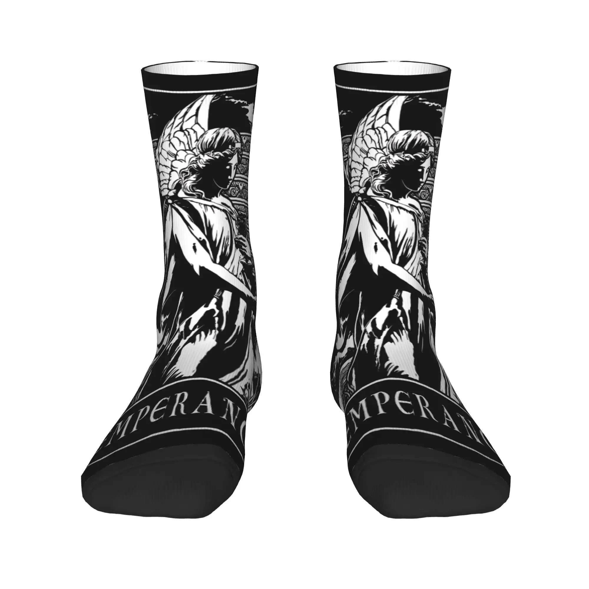 Tarot Card Temperance Socks  Graphic Stockings Non-Slip Couple Socks Soft Spring Novelty Outdoor Socks