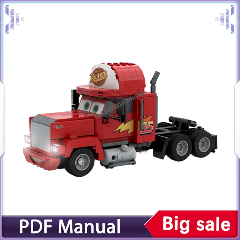 

Building blocks set MACK semi truck Cars movie car model adults bricks Christmas gift