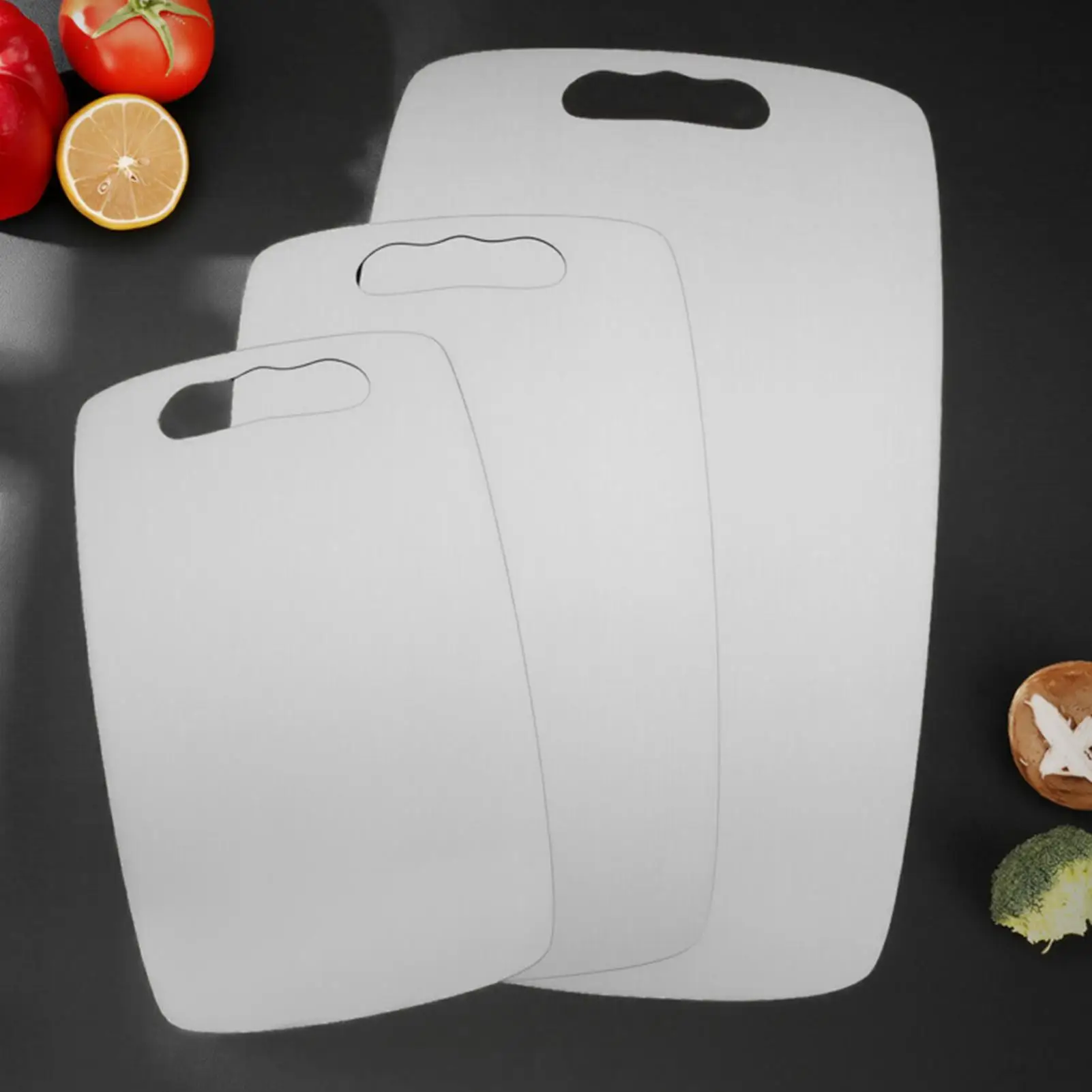 Stainless Steel Cutting Board Double Sided Kitchen Gadget Chopping Board For Meat For Meal Prep Chicken Steak Veggie Food view 4