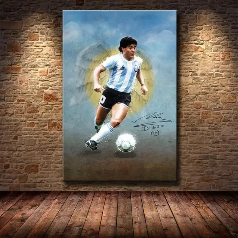 Diego Maradona Hopestyle Art Poster Abstract Art Mural Decorative Canvas Picture. Humorous Home Decoration Artwork