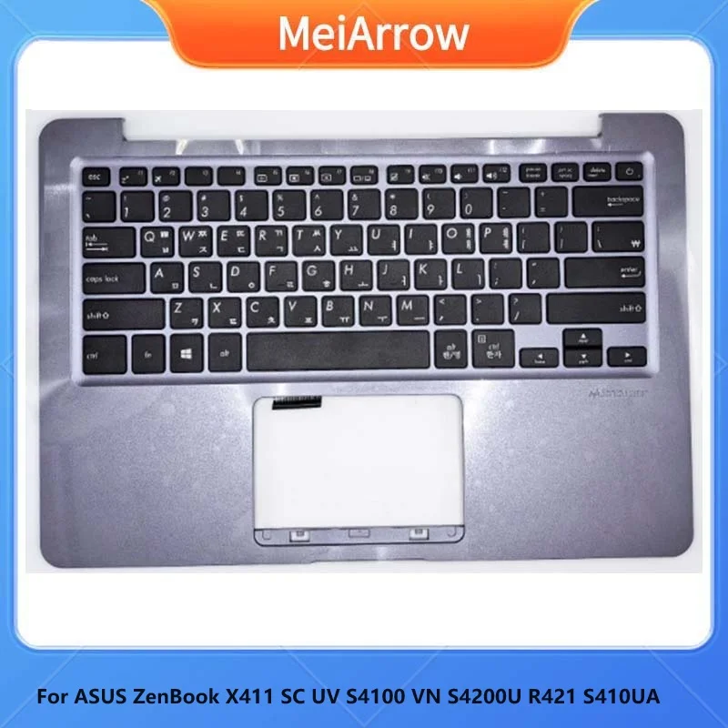 

New/org For Asus ZenBook X411 X411UQ S4000V S4100V VN S4200U S410U Series Palmret KR Korean Keyboard upper cover ,Gray