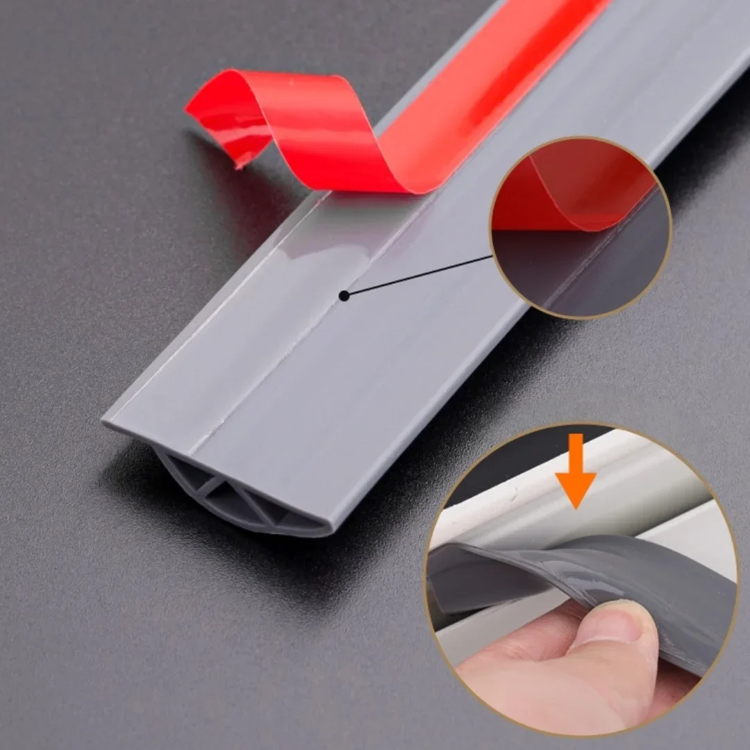 1PC 2m/78.74inch Sliding Window Seal Strip Self Adhesive Triple Sound Insulation Anti-Cold