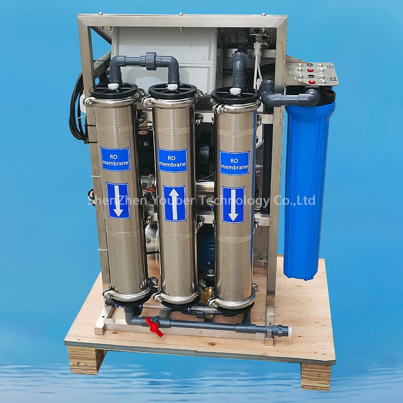 300L/H Portable Reverse Osmosis Desalination Machine Window Cleaning Car Washing Pure Water Purification Mobile RO Machine