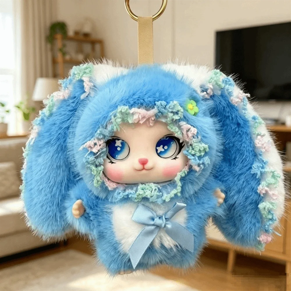 Delicate Big Ear Rabbit Keychain Bag Hanging Ornaments Pendant Fluffy Decoration Bunny Key Chain Key Decor