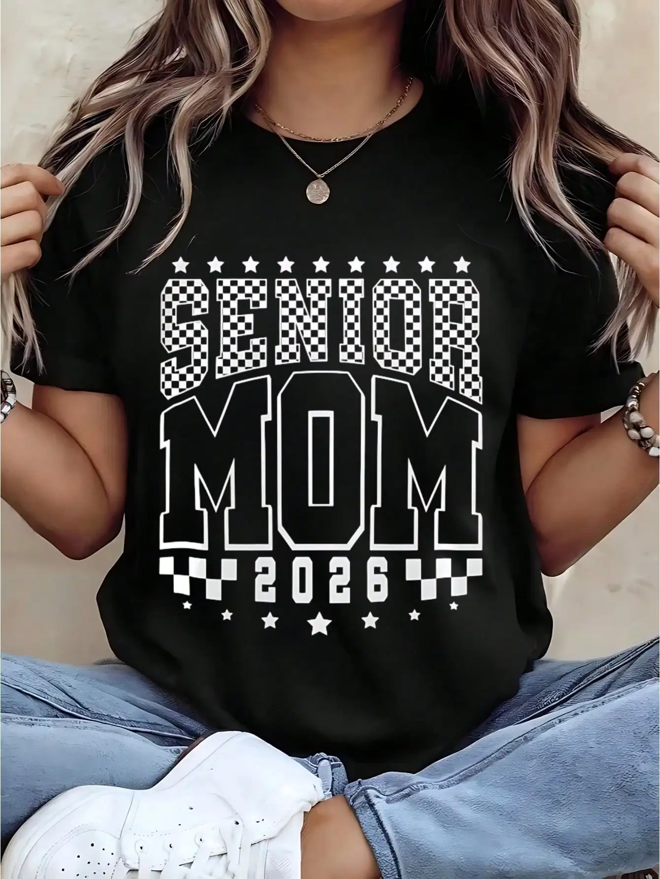 2026 camiseta para mamá mayor, camiseta para mamá orgullosa graduada, moda de verano para mujer, camisetas estampadas interesantes y geniales de manga corta