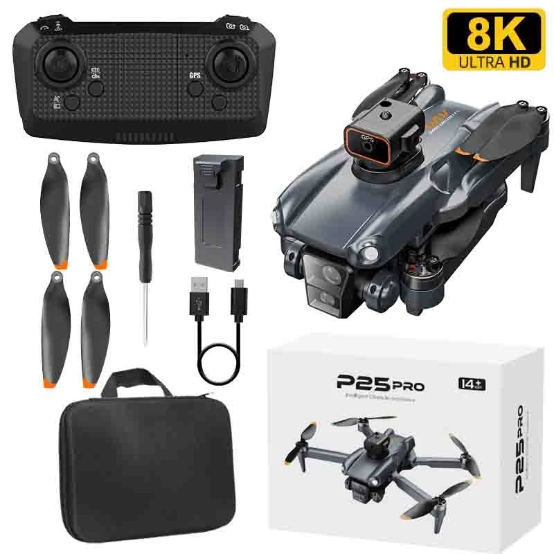 

P25 Pro Mini Drone Professional 8K GPS Brushless 4k Camera Drone 20km Aerial Photography Obstacle Avoidance Aircraft Quadcopter