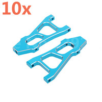 10Pcs HSP 188019 (08037) Upgrade Parts Blue Alum Front Lower Arm RC 1/10 For 4WD Car Off Road Monster Truck 94188