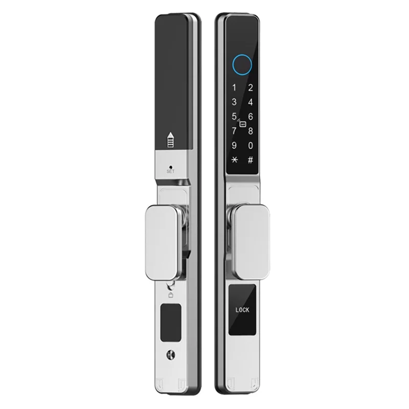 

-BOFF Smart Electronic Door Lock Double Hook Mortise Fingerprint Password Electronic Sliding Door Lock B