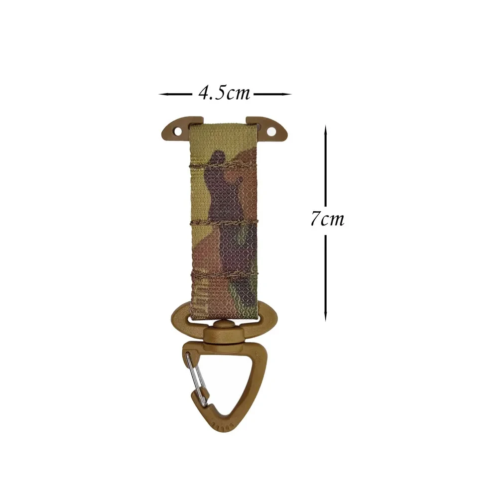 Outdoor Molle Hook Belt Hanging Buckle Keychain Clasp Vest Waist Belt MOLLE Outdoor Triangle Hook