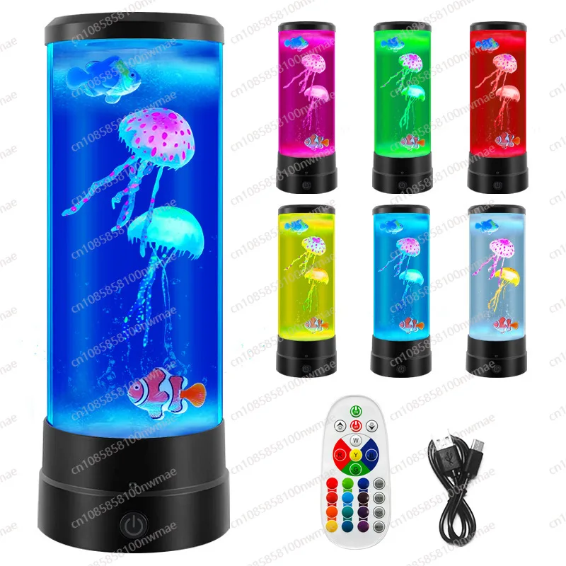 Factory strictly selects home improvement jellyfish atmosphere gift lava lamp usb decoration