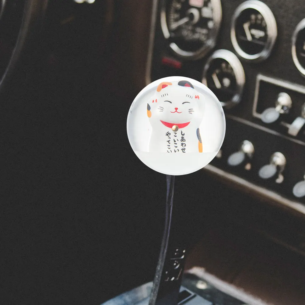 

Decorative Cat Gear Shift Knob Car Gear Lever Handle Durable Easy Clean Manual Automatic Car Accessory Upgrade