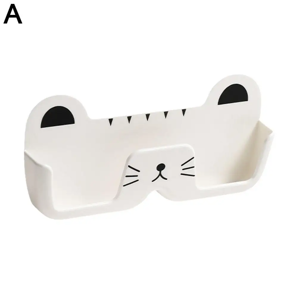 Simpatico gatto a parete porta occhiali portaoggetti senza perforazione espositore per occhiali da sole decorazione scatola portaoggetti