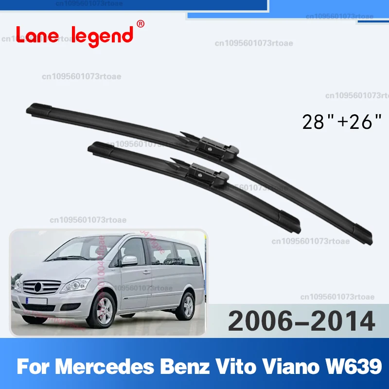 

Wiper LHD Front Wiper Blades Windshield Windscreen Window Brushes 28"+26" 2013 For Mercedes Benz Vito Viano W639 2006 - 2014