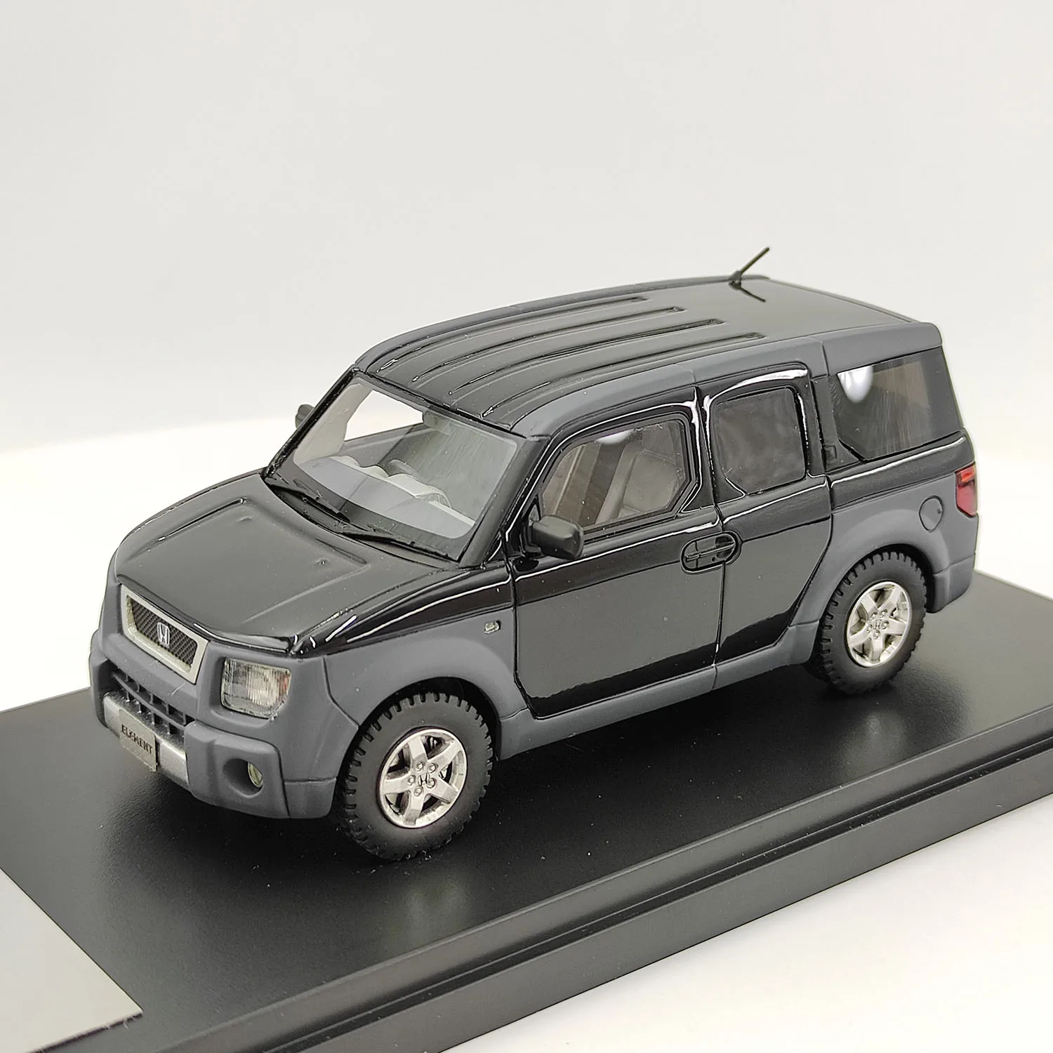 Modèle de voiture en résine Honda à l'échelle 1:43, modèle de voiture noir et gris