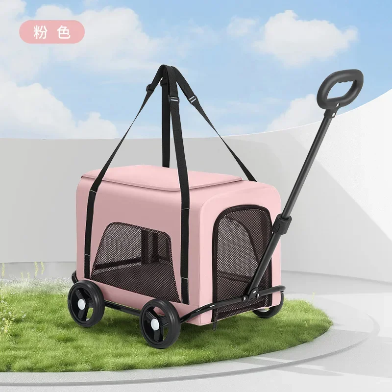 Carrello per animali domestici piccolo Carrello per cani e gatti Carrello per piccoli animali domestici Forniture leggere per cani