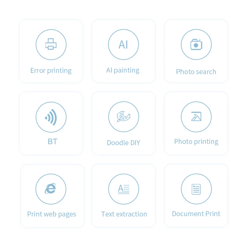 طابعة حرارية محمولة 800 مللي أمبير في الساعة طابعة صغيرة متوافقة مع بلوتوث مع كابل USB طابعة جيب ذكية صغيرة طابعة ورقية بدون حبر #4
