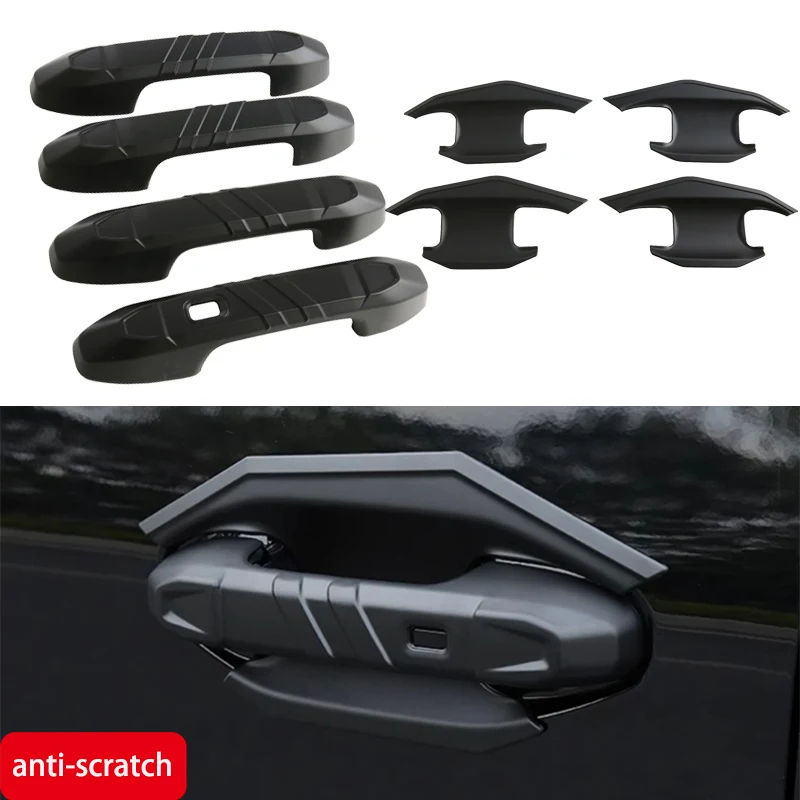 

Car Styling For Jetour Traveller T2 2023 2024 2025 Car Door Handle Bowl Moulding Cover Trim Sticker Exterior Decor Accessories