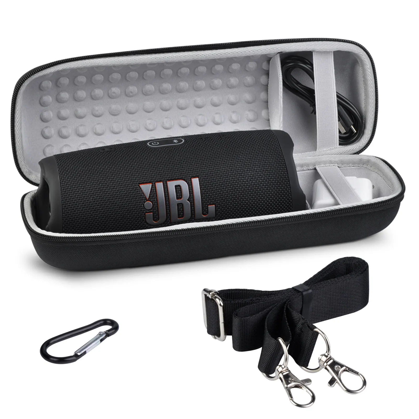 DuraPro Hard Travel Case for JBL Charge 4/ Charge 5 Bluetooth Speaker.Waterproof Carrying Storage Bag with Hand & Shoulder strap