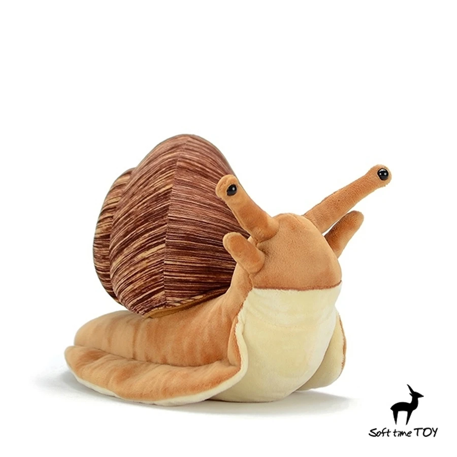 Snail High Fidelity Anime Plushie Escargot Plush Toys Lifelike Animals Simulation Stuffed Doll Kawai Toy For Kids