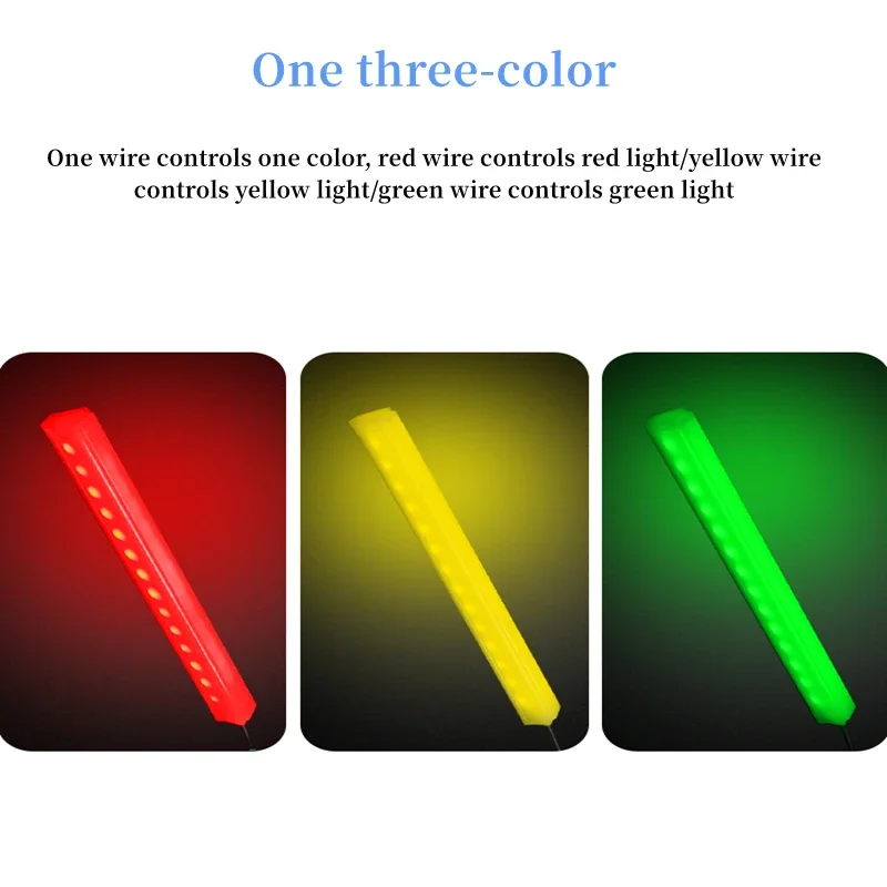 1 шт. светодиодный трехцветный светильник в 1 акустооптический сигнальный светильник, сигнализация 24 В, светодиодный цилиндрический предупреждающий светильник для промышленного применения