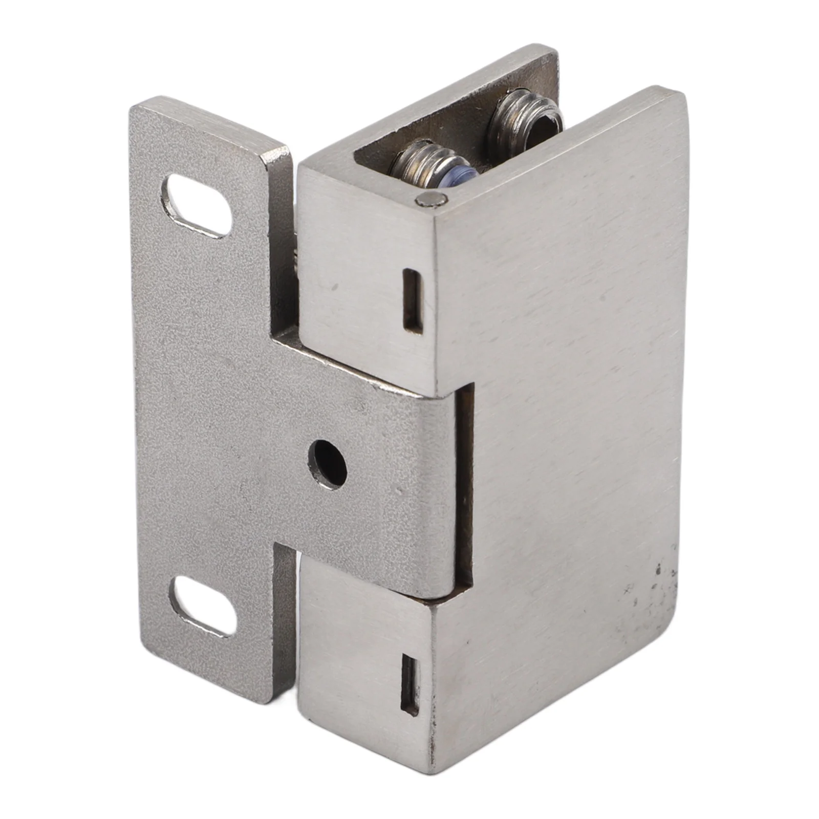1pc Glass Door Hinge Hydraulic Buffer Stainless Steel Frameless Glass Door Cabinet Clamp U-shaped Buckle Cabinet Hinges