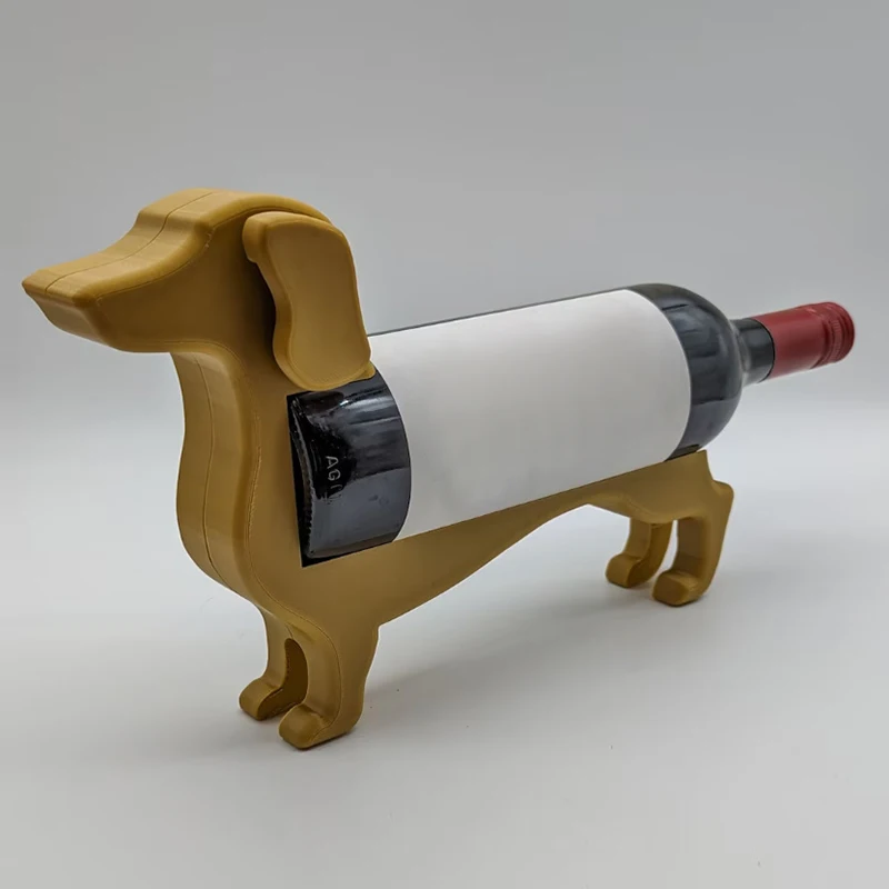 Sausage Dog Wine Bottle Holder ABS Plastic Multi Color Stable Sturdy Creative Display Rack Minimalist Reusable Support Bracket