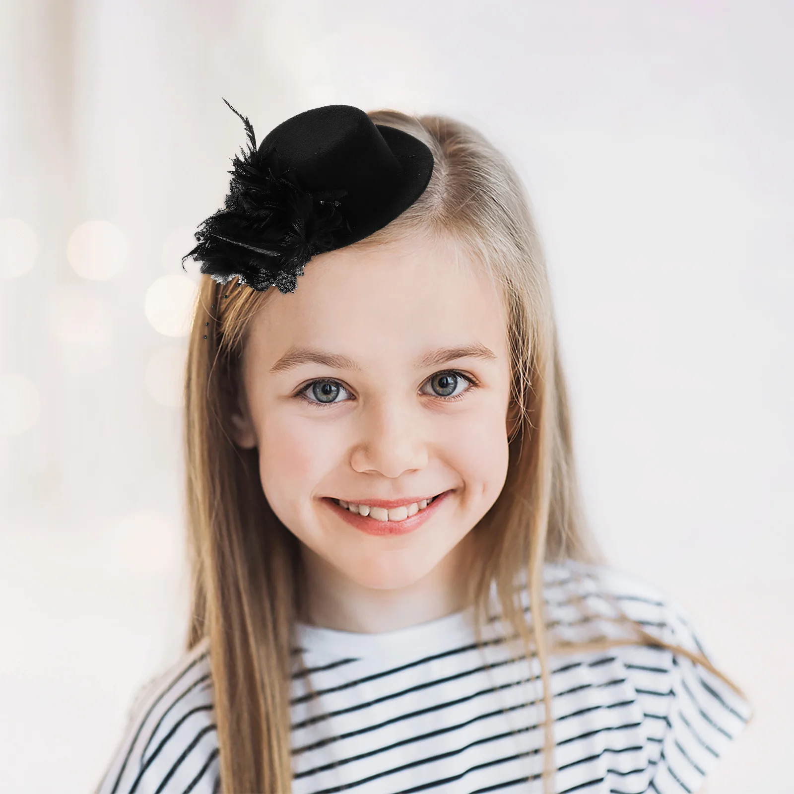 

Lace Flower Hair Clip Hat Decor Stylish Hairpin for Christmas Wedding Bridal Photography Formal Party Elegant Hair