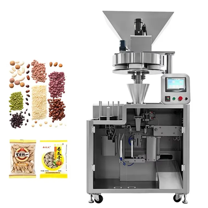 Plastic Premade Zipper Pouch Powder Filling Sealing Machine, 200 Type Automatic PLC Control Food Coffee Packaging Equipment