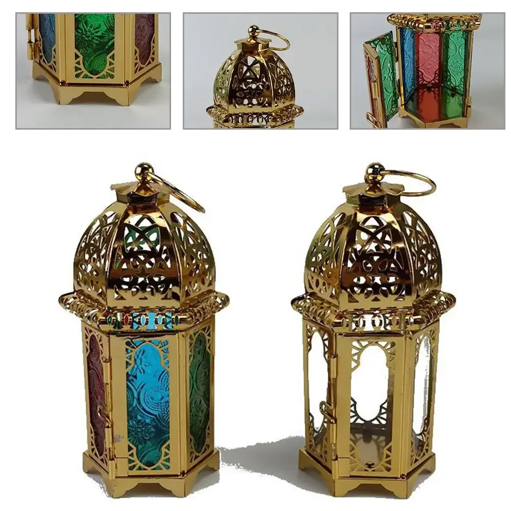 Candle Holders Indain Moroccan Large Iron Tonal Tall Glass Lanterns Tealight Holder Garden Home Decorations Wedding Festival Pro