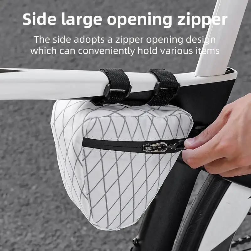 

ESLNF Triangle Frame Pack Lightweight Bicycle Small Compact Storage Tool Bag For Road Mountain Bike