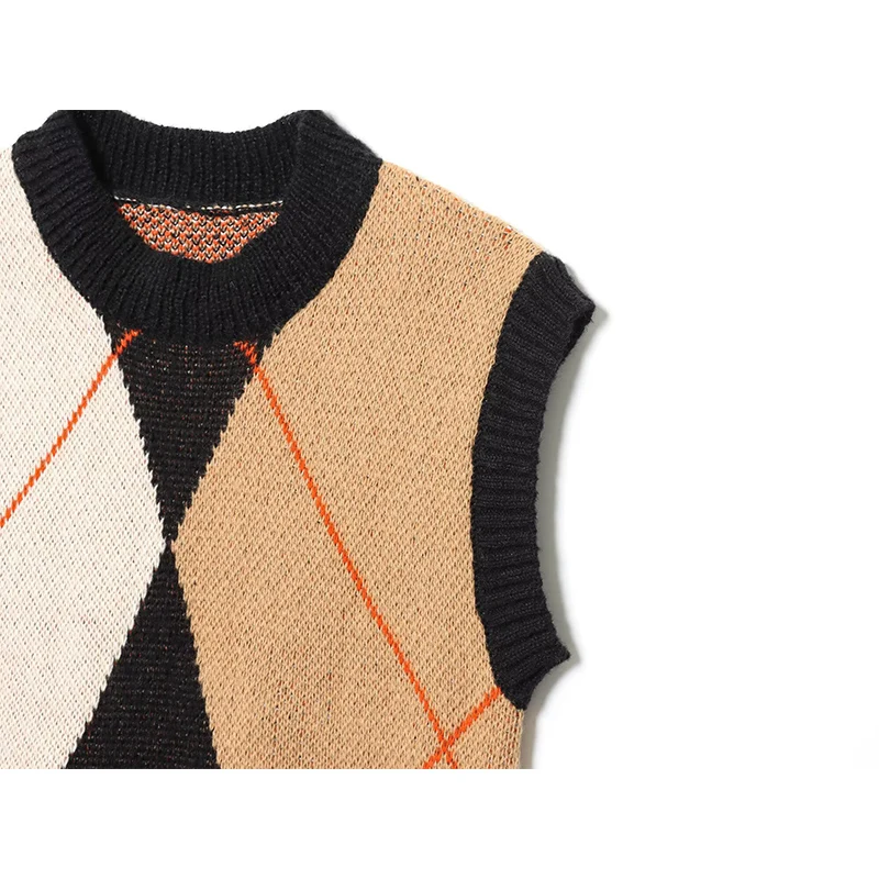 Autumn Sweater Women's 2025 New Fashion Slim Warm Women's Sweater Vests Chic Street Young British Students Autumn Sweater