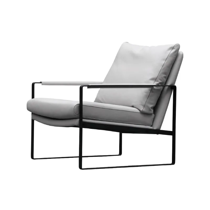 

Nordic single sofa chair, living room designer light luxury leisure chair