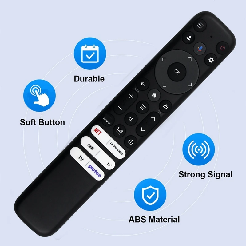 Reemplace el control remoto por voz RC813A para TCL Q550G Q650G Q670G Q750G QM850G S370G S450G S470G S550G FHD HDR LED UHD QLED televisores