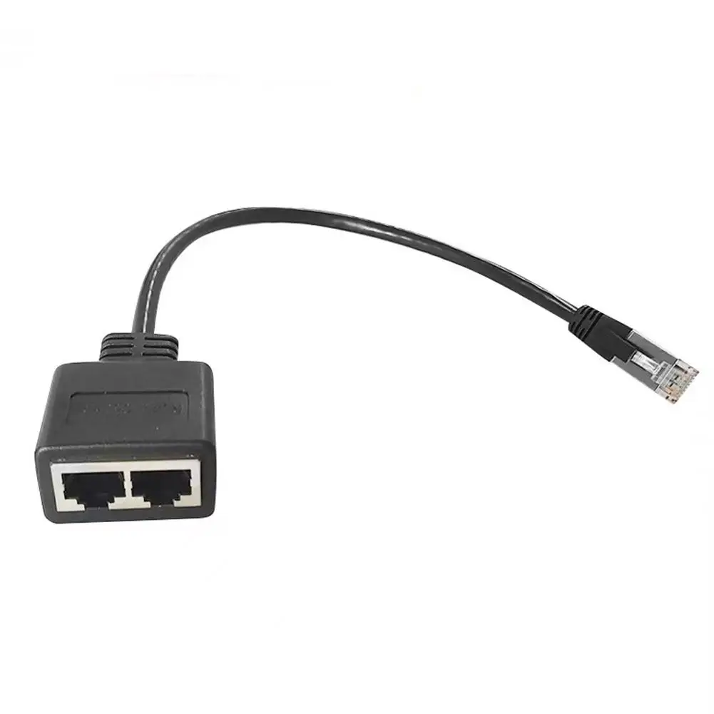 Divisor Ethernet RJ45, 1 macho a 2 hembra, Conector de extensión, Cable R9V6, 1 unidad