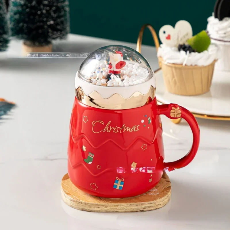 

New Christmas Cup Cute Creative Planet Christmas Ceramic Cup Gift Cup Large Capacity Mug