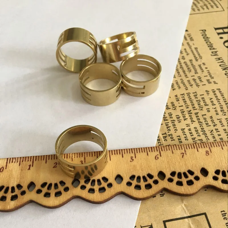 1/2Pcs Findings Opener Helper Brass DIY Making Finger Tool Jewelry Accessories Jump Ring Opening Closing Tool