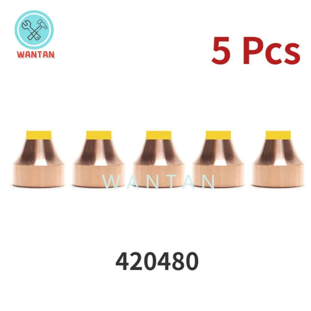 

5pcs Plasma Shield Cap 420480 For Hypertherm Powermax45/65/85/105 Torch